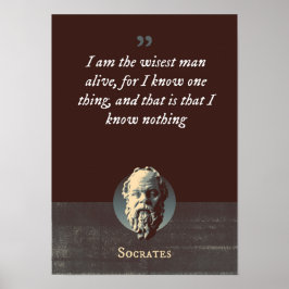 Ik ben het verstandigste man in leven, want ik wee poster