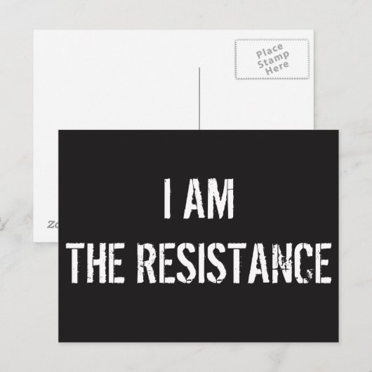 IK BEN HET VERZET, HET Briefkaart (Voorkant / Achterkant)