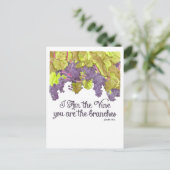 Ik ben het Vine Inspirerend Briefkaart (Staand voorkant)