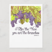 Ik ben het Vine Inspirerend Briefkaart (Voorkant)