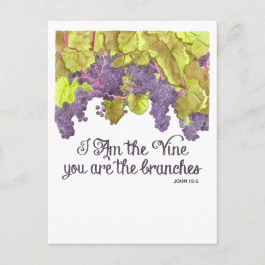 Ik ben het Vine Inspirerend Briefkaart (Voorkant)