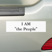 Ik ben het "volk" bumpersticker (Op auto)