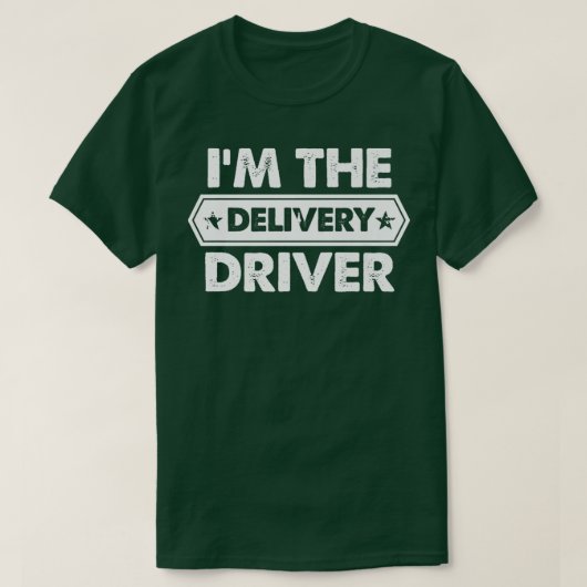 Ik ben het vrachtwagenchauffeur voor levering t-shirt (Design voorkant)