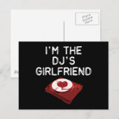 Ik ben het Vriendin van de DJ Briefkaart (Voorkant / Achterkant)