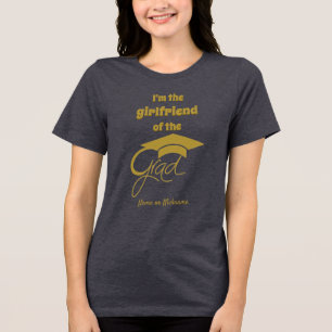 Ik ben het Vriendin van het Afstudeerder - Goud - Tri-Blend Shirt