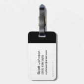 Ik ben het vuur dat ik dood ben. bagagelabel (Achterkant verticaal)