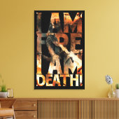 Ik ben het vuur dat ik dood ben. canvas afdruk (Insitu (Woonkamer))