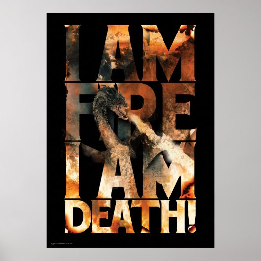 Ik ben het vuur dat ik dood ben. poster (Voorkant)