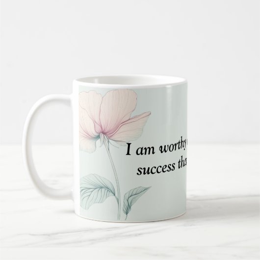 Ik ben het waard... koffiemok (Links)