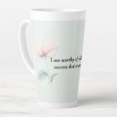 Ik ben het waard... latte mok (Linkerhoek)