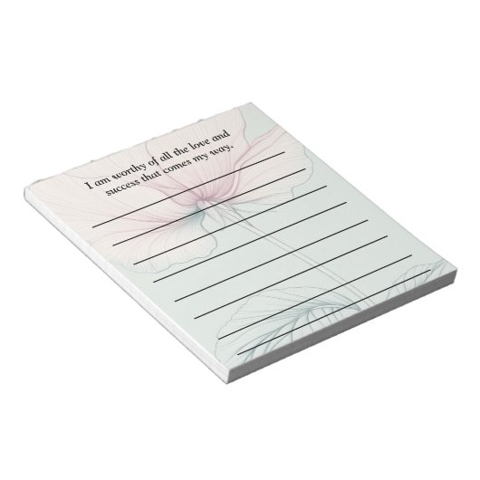 Ik ben het waard... notitieblok (Schuin)