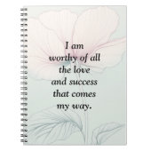 Ik ben het waard... notitieboek (Voorkant)