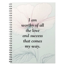 Ik ben het waard... notitieboek