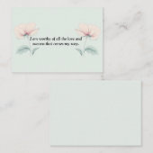 Ik ben het waard om... flat note Kaart Notitiekaartje (Voorkant / Achterkant)