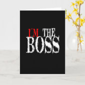 Ik ben het Wenskaart van de baas Kaart (Gele Bloem)