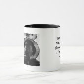 "Ik ben het zat om ziek en moe te zijn." Mok (Midden)