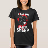 Ik Ben Het Zwarte Schaap Zwart T-shirt (Voorkant)
