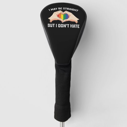 Ik ben hetero, maar ik haat geen homo lesbienne golfheadcover (Voorkant)