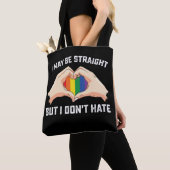 Ik ben hetero, maar ik haat geen homo lesbienne tote bag (Dichtbij)