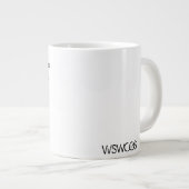 Ik ben hier al een tijdje... ... ... ... ... ... . grote koffiekop (Voorkant rechts)