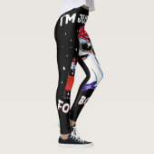 Ik ben hier alleen Boos Halloween Funny Wine Ghost Leggings (Rechts)