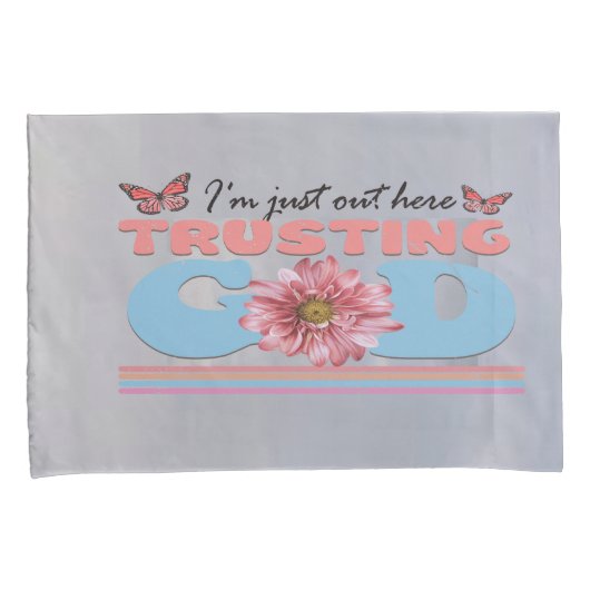 Ik ben hier alleen maar aan God Kussenslopen. Kussensloop (Voorkant-Rechts)