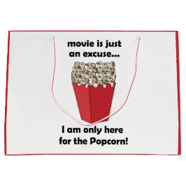 Ik ben hier alleen maar voor de popcorn Grappige s Groot Cadeauzakje