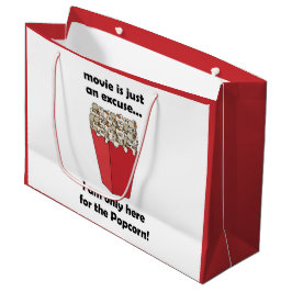 Ik ben hier alleen maar voor de popcorn Grappige s Groot Cadeauzakje
