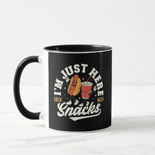 Ik ben hier alleen maar voor de snacks koffiemok. mok