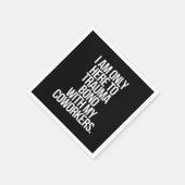 Ik ben hier alleen om een traumatische band met mi servet (Hoek)