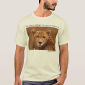 Ik ben hier alleen om te lijken - cheetah t-shirt (Voorkant)
