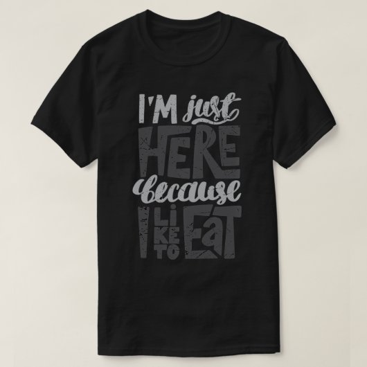 Ik ben hier alleen omdat ik graag Pullover eet (Design voorkant)