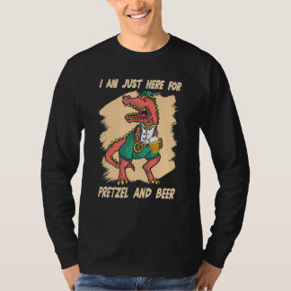 Ik ben hier alleen voor Beierse dinosaurussen in h T-shirt