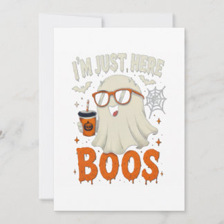 “Ik ben hier alleen voor Boos” spookontwerp Kaart