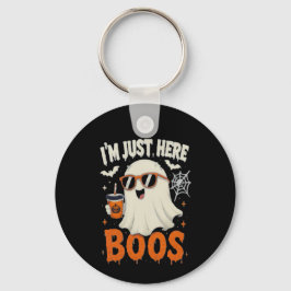“Ik ben hier alleen voor Boos” spookontwerp Sleutelhanger