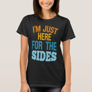 Ik ben hier alleen voor de bijgerechten Groente T-shirt