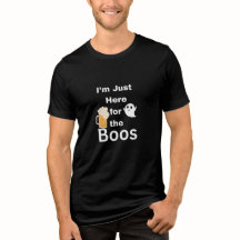 Ik ben hier alleen voor de boeg Halloween T-shirt