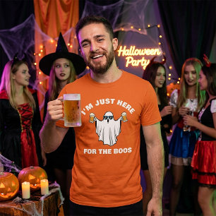 Ik ben hier alleen voor de boegems, grappige geest t-shirt