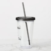 Ik ben hier alleen voor de boeken acryl drinkbeker (Links)