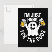 Ik ben hier alleen voor de boeken feestdagenkaart (Voorkant / Achterkant)