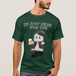 Ik ben hier alleen voor de boeken, grappige Hallow T-shirt