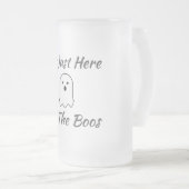 Ik ben hier alleen voor de boeken matglas bierpul (Voorkant rechts)