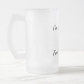 Ik ben hier alleen voor de boeken matglas bierpul (Links)