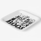 Ik ben hier alleen voor de boeken papieren bordje (Gebogen)