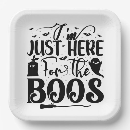 Ik ben hier alleen voor de boeken papieren bordje (Voorkant)