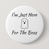 Ik ben hier alleen voor de boeken ronde button 7,6 cm (Voorkant)