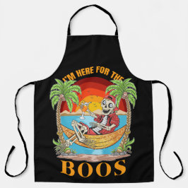 Ik ben hier alleen voor de boeken schort