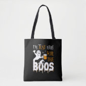 Ik ben hier alleen voor de boeken tote bag (Voorkant)