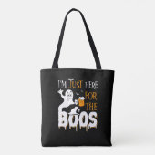 Ik ben hier alleen voor de boeken tote bag (Achterkant)