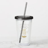 Ik ben hier alleen voor de Boo-bijen Grappige Hall Acryl Drinkbeker (Achterkant)